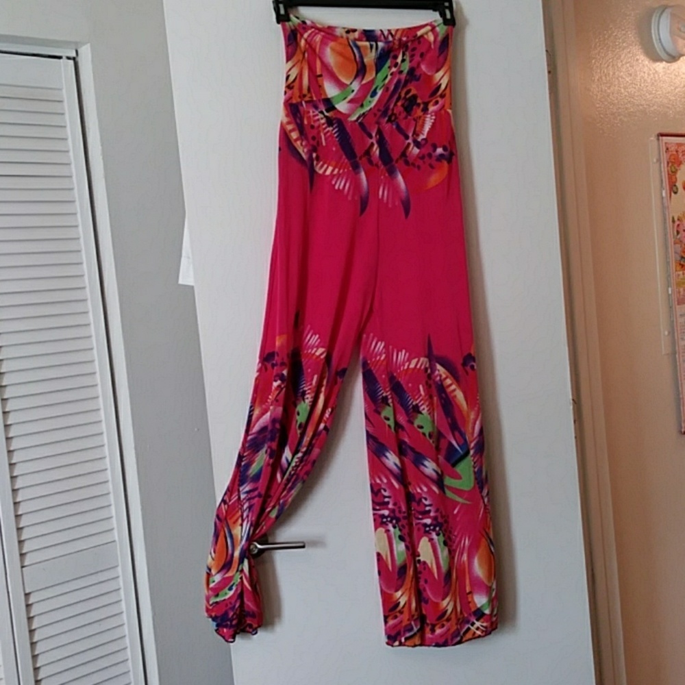 Multy color print Wide legs outfit